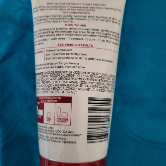 L'oreal Paris Revitalift Skin Smoothing Cream Cleanser Brand New (3) 5.0 FL oz. - Picture 4 of 5